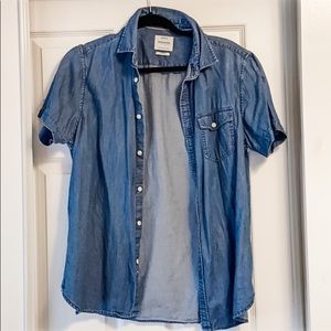 Denim & Flower Slim Fit size M button-down